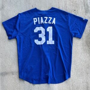 Majestic New York Mets Mike Piazza 31 Baseball Jersey Mens